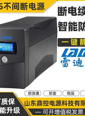 LADS雷迪司H1000L后备式UPS不间断电源1000VA600W小型用电设备