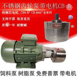 B10JZ不锈钢齿轮油泵电机CB BNS4JZ NS6 0.37KW CBA NS10JZ