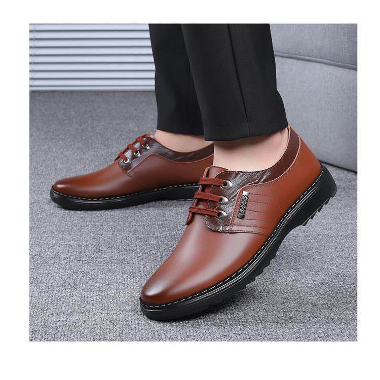 高档10版0%牛皮男士皮鞋休闲真皮韩皮鞋男正商务装英全伦耐磨男式