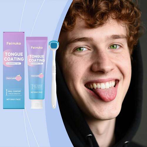 Feimuko Tongue Coating Cleanse & Fresh Gel - Oral Care for R