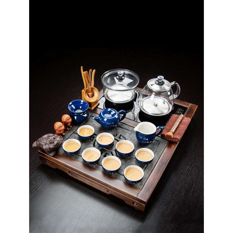 紫砂茶具套装家用客厅小型煮茶一体底部上水全自动茶盘泡茶储新品