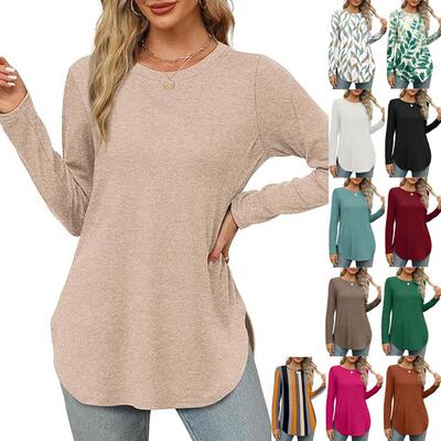 Women Sleeve Tops 2 Versions Windproof Thumb Hole VS Curved