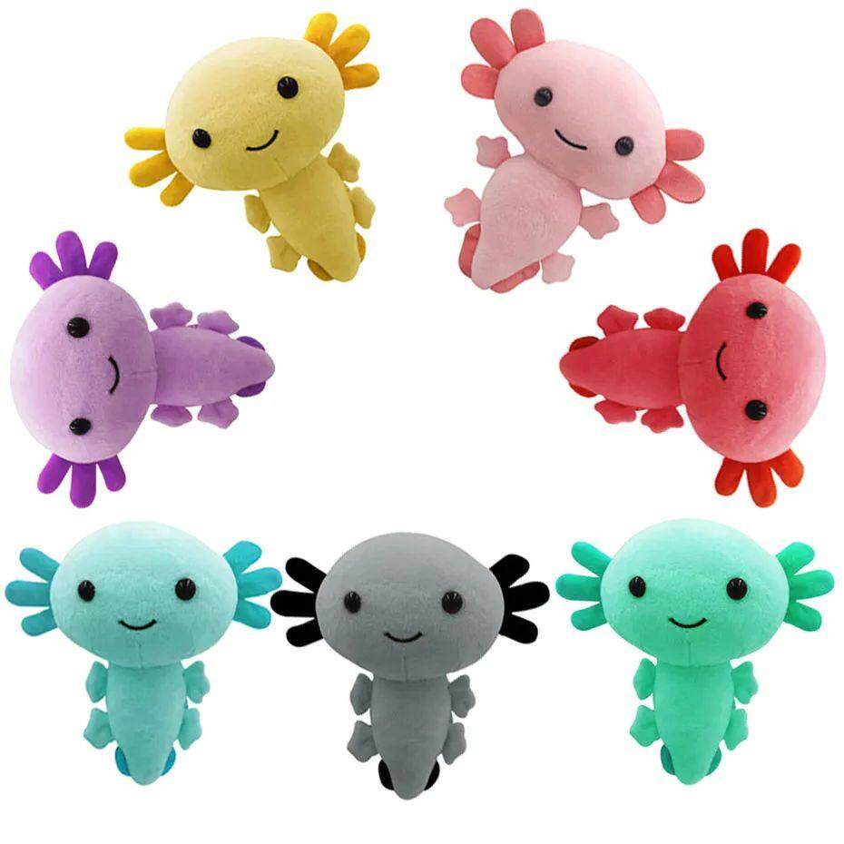 20CM Axolotl Plush Toy Cute Cartoon Animal Stuffed Plush Dol - 实物图