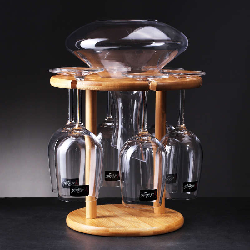 楠竹竹木红酒架摆件红酒架红酒杯架酒杯架高脚杯架倒挂家用酒架