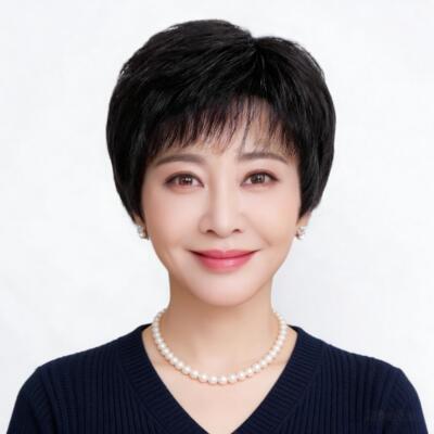 假发中老年女士妈妈款全头套真发短直发全真人发丝透气减龄假发套