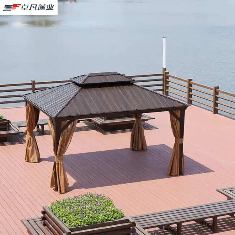 户外遮阳遮雨棚铝合金新中式凉亭别墅庭院露台阳光房酒店罗马帐篷