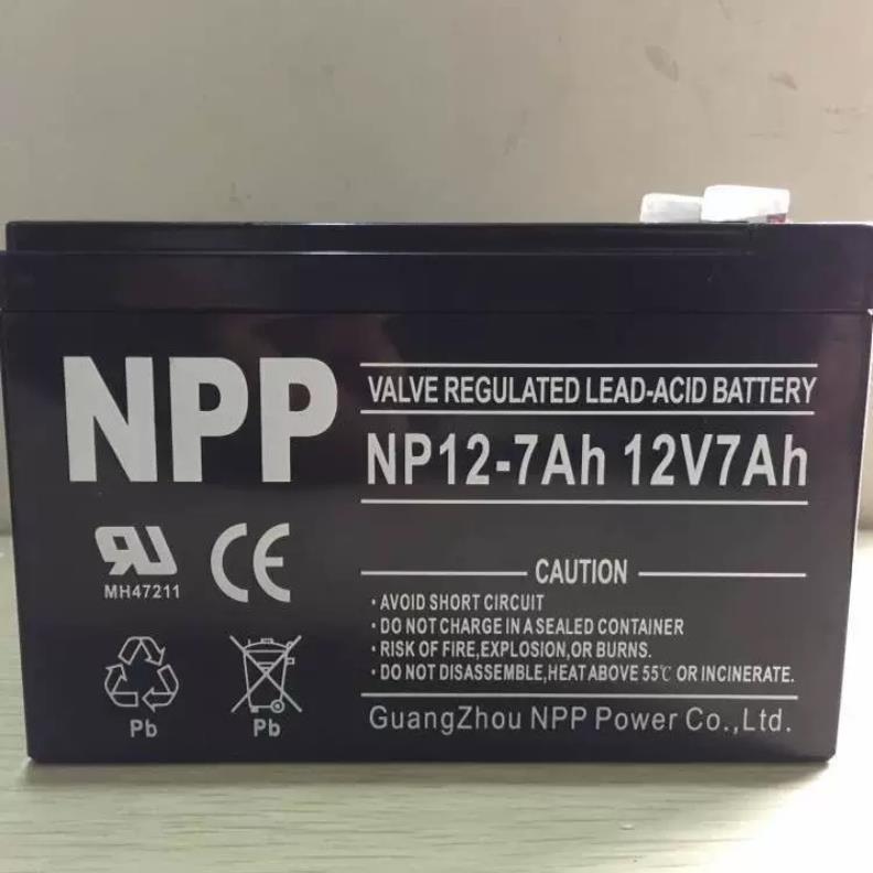 npp耐普NP12-7Ah蓄电池12V5 9 12 17 24 38 40 65 100ah电梯UPS源