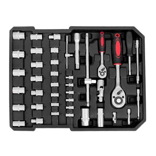 399件套维修工具组套，带大号双开扳手和黑色行李箱