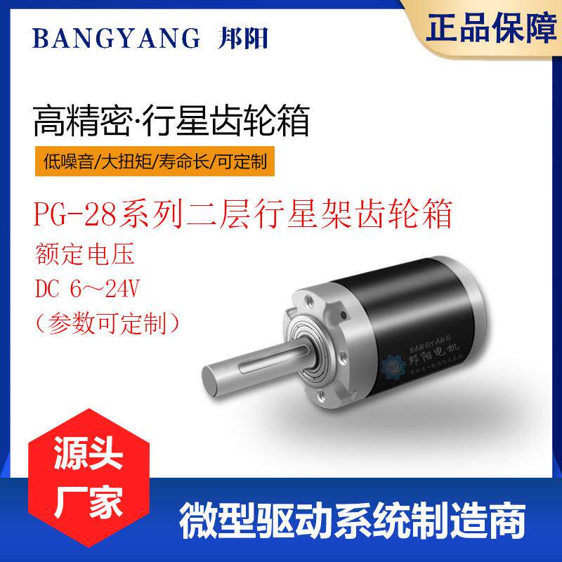 28机械永磁刨板行星齿轮箱微型直流减速马达高速转榨汁机破壁机