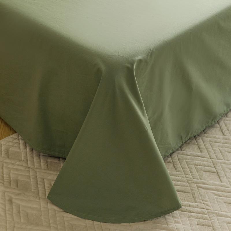 665床A类全棉三层2纱四件套205新款棉双层纱被套床纯单笠款床上用