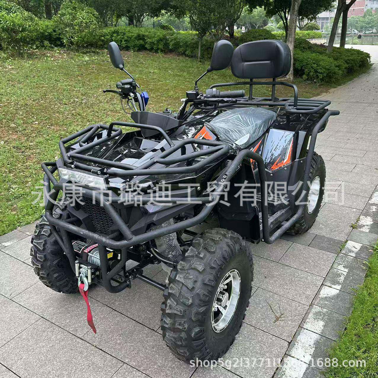 ATV沙滩车00CC全地型燃油成人双座场地车可轴传动和链条传动