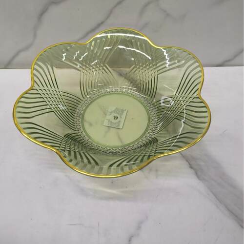 Transparent Colorful Fruit Plate for Home Living Room Tea Ti