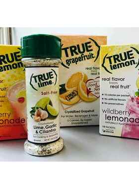 美国原装True Citrus lemon柠檬味胡椒粉/蒜盐粉/生姜粉/60克瓶装