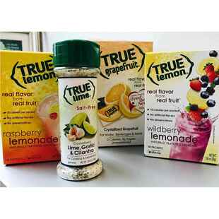 美国原装True Citrus lemon柠檬味胡椒粉/蒜盐粉/生姜粉/60克瓶装