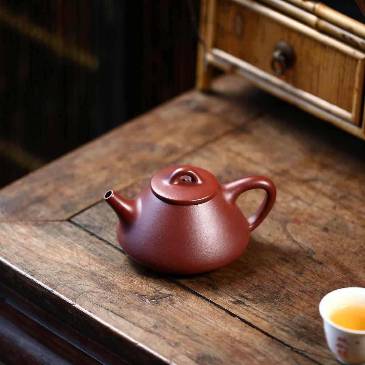 CH-1017子原冶石瓢宜兴茶紫砂壶矿紫泥工堂经典茶壶具泡茶壶