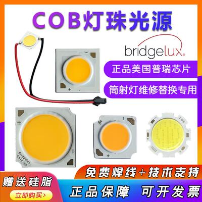 COB灯珠高亮30瓦灯芯7w12wLED面光源轨道灯筒射灯维修替换COB灯板