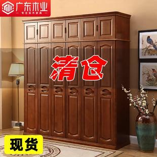 实木衣柜全实木中式 新款 现代简约家用卧室小户型原木衣橱平开储物