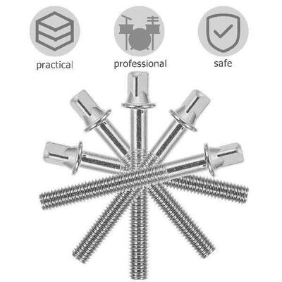 6 Pcs Square Head Screw Drum Tension Screws Instruments Key