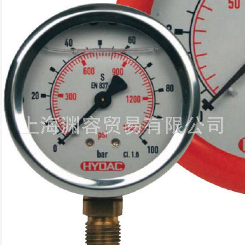 HYDAC贺德克 压力表HM100-16-B-G1/2-FF 0-1.6MPA轴向耐震