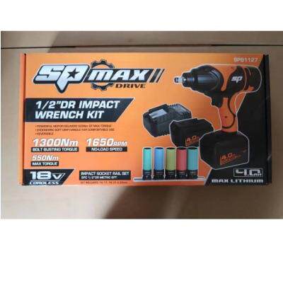 SP TOOLS SP81127电动扳手大扭力锂电冲击扳手电扳手电动工具套装