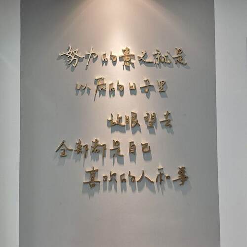 3d立体壁贴办公室布置文字创意企业文化墙壁背景墙挂画 画轻奢励