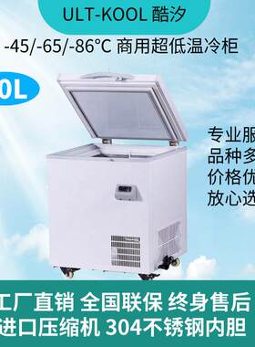 70L小号家用商用卧式超低温冰柜零下65度金枪鱼海鲜低温保存冷柜