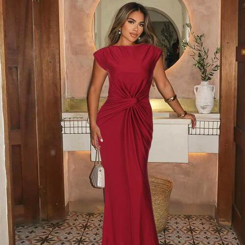 Women Plain Dress Sleeveless Club Dating Wear Ladies Summer
