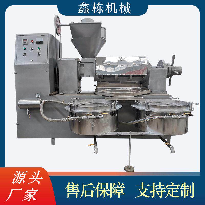 源头工厂智能榨油过滤一体榨油机全自动商用大型165花生菜籽大豆