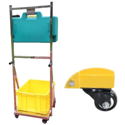 添盾 TD-EYWBT053B 推车式53L便携式壁挂式洗眼器(不锈钢推车)