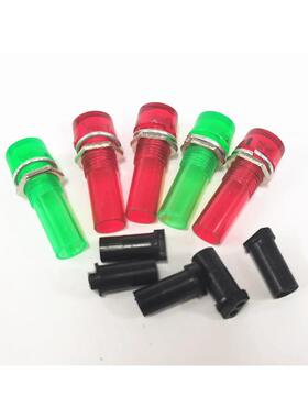电源信号灯 LED指示灯 XD10-3 10MM 红色/绿色/黄色 220V塑料外壳