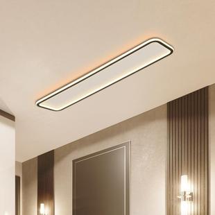 led吸顶灯现代简约长条过道阳台灯走廊玄关楼道北欧卧室灯具
