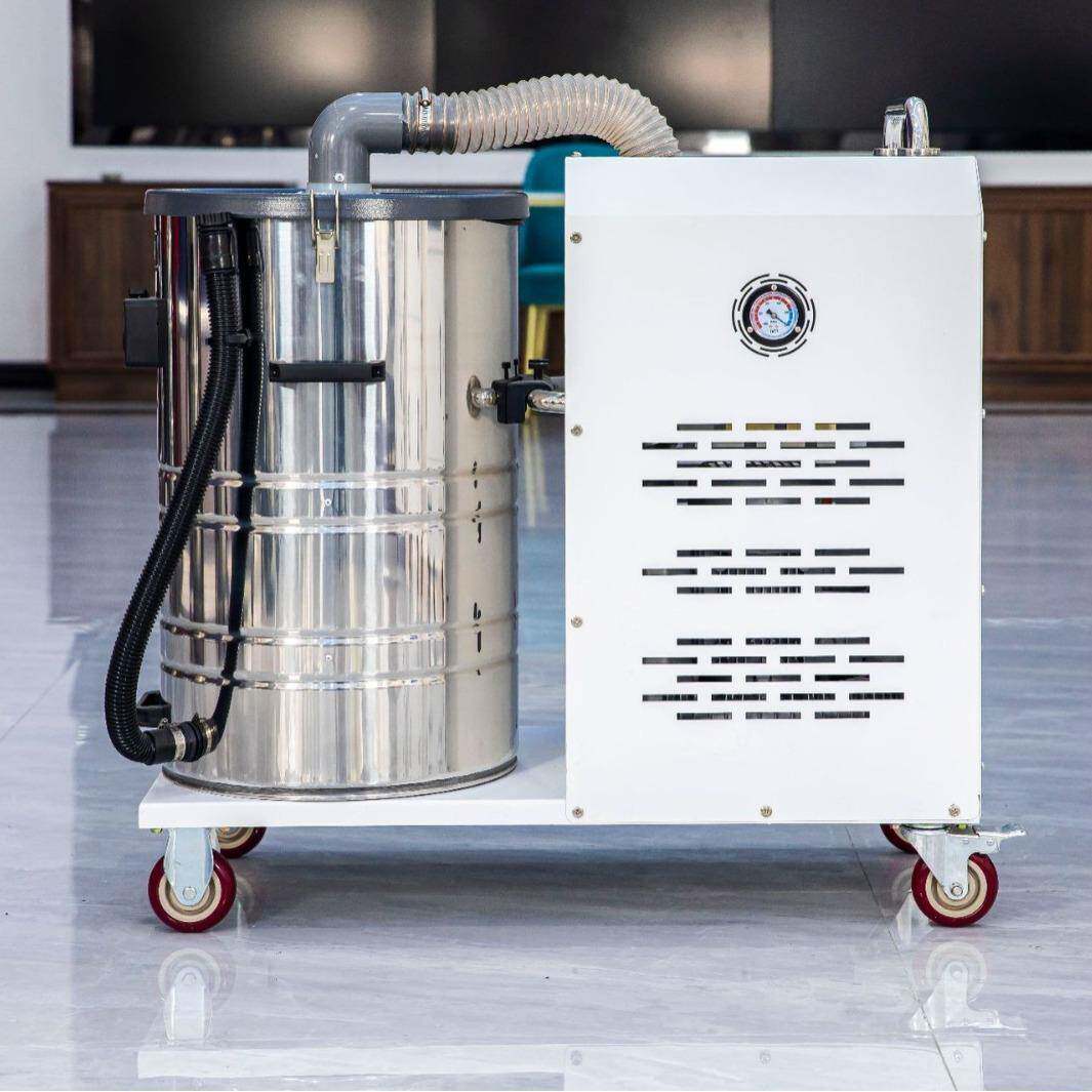 移动式工业吸尘器30L不锈钢吸尘器圆桶式高压吸尘器