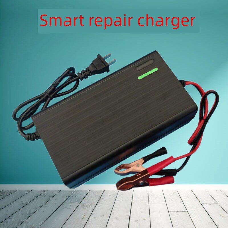 车载蓄电池充电器12V100Ah120A80Ah铅酸蓄电池大功率充电器智能维