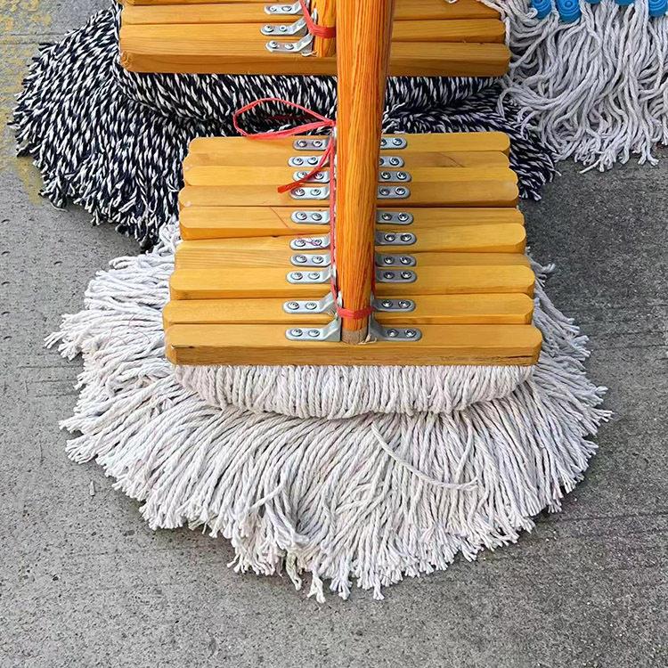 家用棉线拖把加长木杆吸水拖布墩布平拖平板加厚手拧拖把