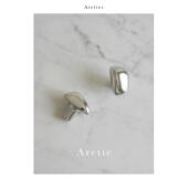 AtelierArctic 原创设计不规则黄铜柜门把手银色衣柜整体橱柜抽屉