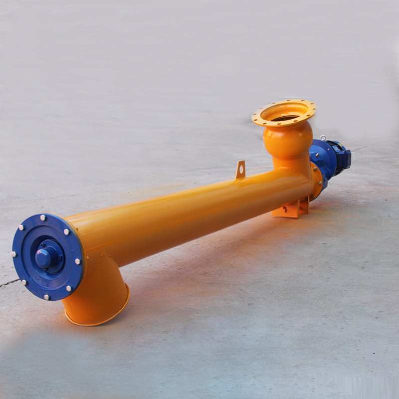 螺旋不锈钢水泥蛟龙圆形管式219输送机水泥上料螺旋提升机输送机