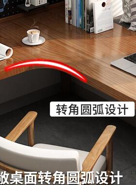 转角架书F98HTT86桌组合定作制一家用实木书桌书柜体简约拐角工台