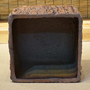 摆设花盆室内外种植绿落地植水泥四方可组合065仿真树皮户外创意