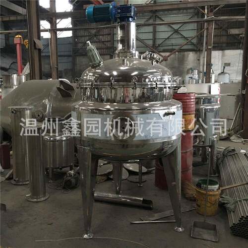 500l蒸汽加热搅拌罐精华液搅拌罐化工反应釜304不锈钢立式搅拌罐