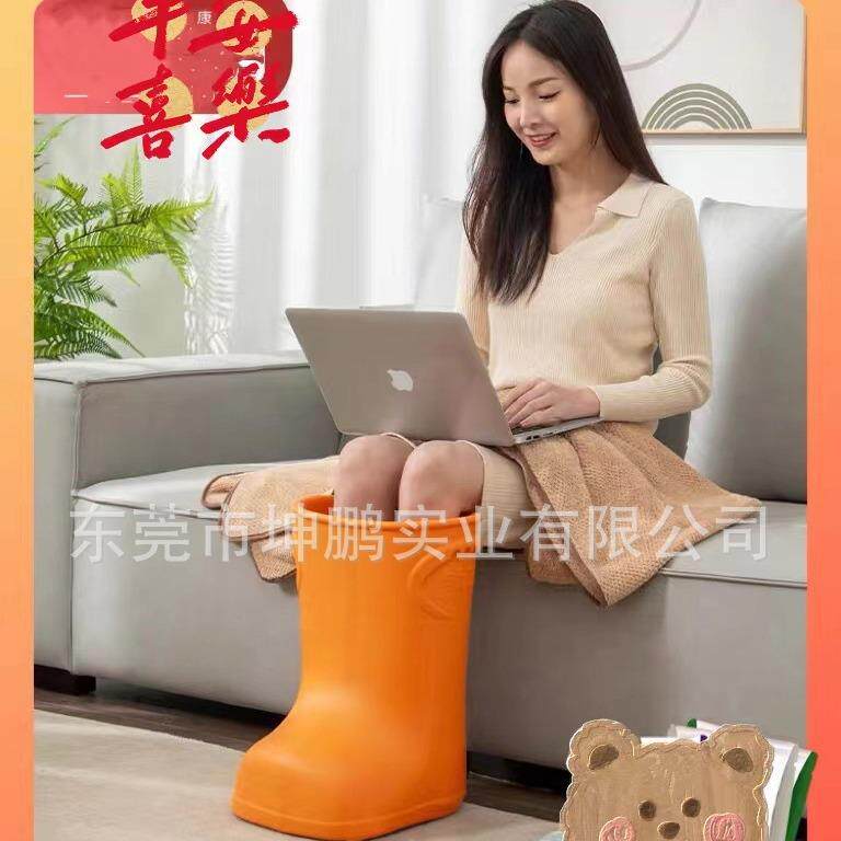 家用过小腿泡脚盆高深桶恒温按摩足浴桶保温洗脚桶