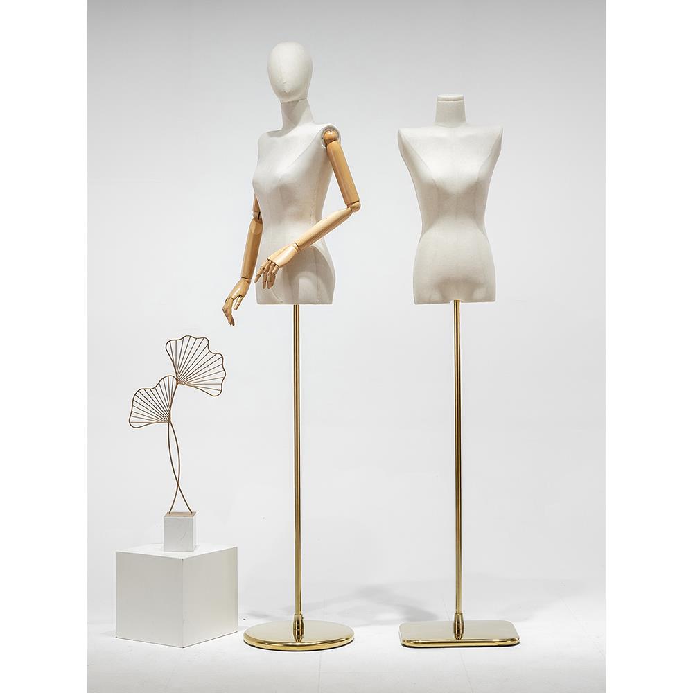 服装店平肩模型道具女性半身人体女性服装橱窗人体模型娃娃模型展