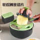 不锈钢面板多功能刨丝器厨房切菜护手擦丝土豆切片器带沥水篮