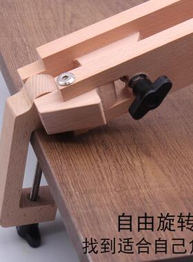 手缝木夹可调节式夹持桌面161可叠皮折皮缝工具DI革Y缝线固定架