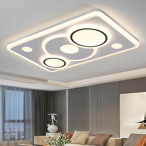 led吸顶灯现代简约大气2025新款客厅大灯主卧室吊灯具大全屋套餐