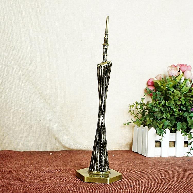 合金精广塔模型耀莎厂家广州塔新款做州工细摆小蛮腰件广州塔四款