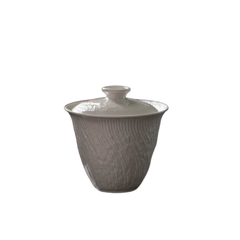 复古草木灰釉二才盖碗创意日式文人泡茶器家用陶瓷防烫功夫泡茶碗,餐饮具,盖碗,淘宝优惠券,粉丝福利购,淘宝优惠卷