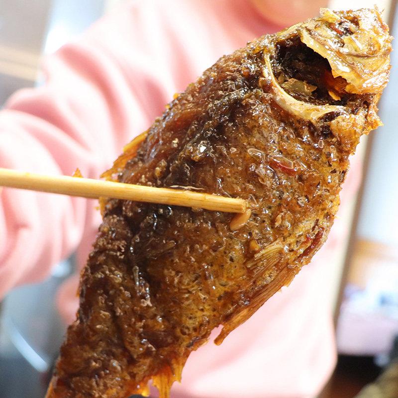 新货宁波特产糖醋河鲫鱼500g熏鱼酥鱼即食鱼肉卤味鱼干熟食下酒菜