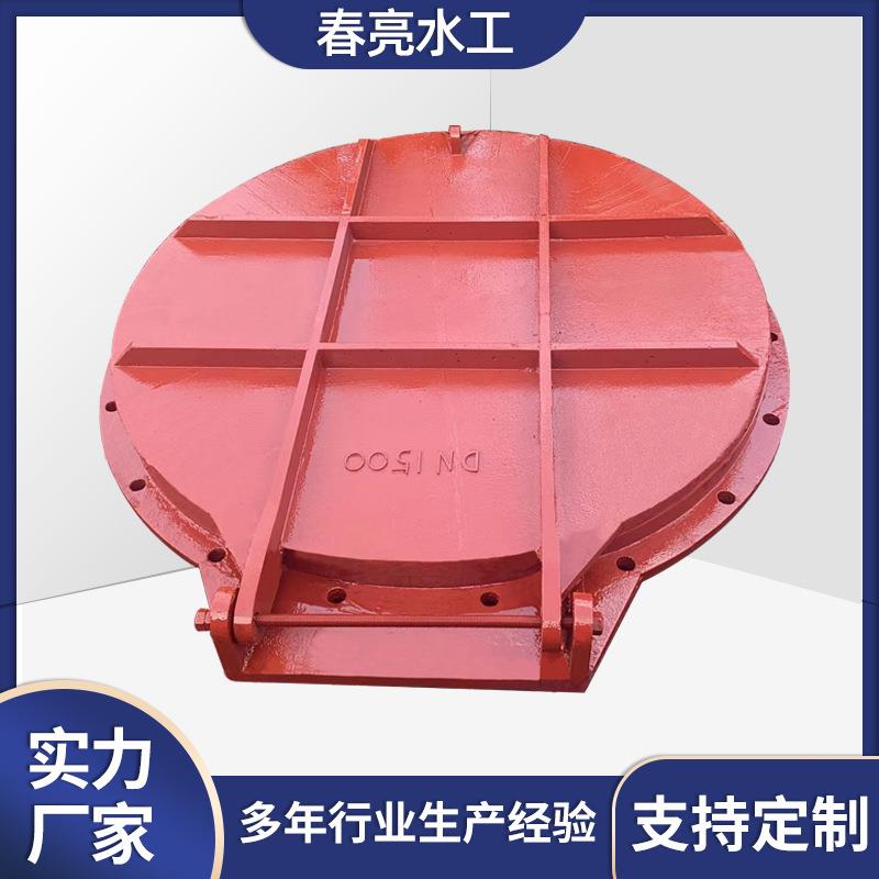 拍门防倒灌法兰直通式水利控制钢制圆形铸铁圆多种规格止回
