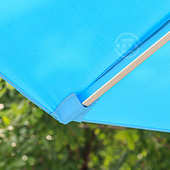 庭院遮阳沙滩伞 大型户外沙滩伞批发 铝合金手动广告摆摊伞