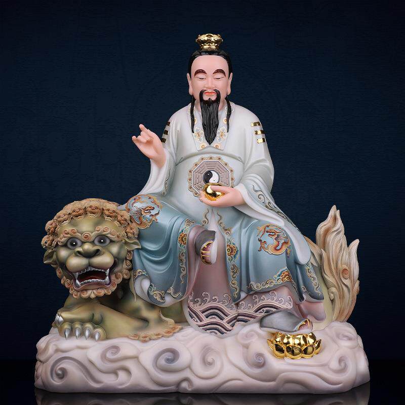 太乙救苦天尊神像仿汉白玉带坐骑东极青华大帝寻声救苦天尊